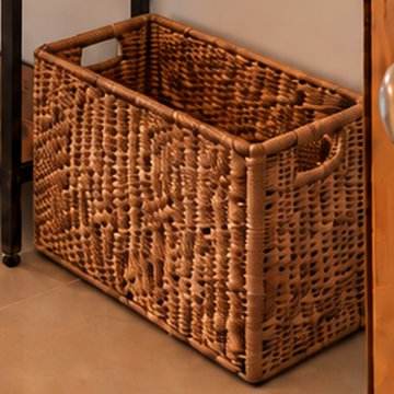 Cesta Compactor de jacinto de agua con asas, 51x30x30,5 cm